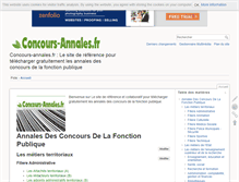 Tablet Screenshot of concours-annales.fr